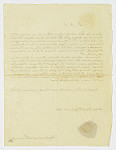 MSMA 1/27.3: Certificat de mariage entre Amédée de Besenval et Emeline de Besenval
