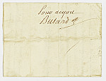 MSMA 1/29.50: Quittance de M. Butard, chapelier, pour des fournitures à la demi-compagnie de Besenval au régiment des Gardes Suisses