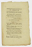 MSMA 1/30.21: Le Courrier de Paris, ou le Publiciste François, journal politique, libre et impartial : par une société de patriotes du 8 janvier 1790