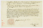 MSMA 1/31.12: Diplôme de l'évêque Joseph Nicolas de Montenach pour Marie-Hélène de Sury de Steinbrugg pour l'utilistion d'une chapelle privée
