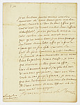 MSMA 1/5.117: Courrier de François-Louis de Bourbon-Conti à l’avoyer de Besenval au sujet de la succession de Neuchâtel