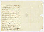 MSMA 1/5.125: Courrier de Louis Auguste de Bourbon à l’avoyer de Besenval
