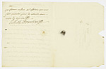 MSMA 1/5.127: Courrier de Louis Auguste de Bourbon à l’avoyer de Besenval