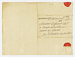 MSMA 1/5.132: Courrier de Louis Auguste de Bourbon à l’avoyer de Besenval