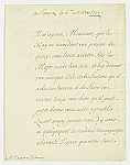 MSMA 1/5.134: Courrier de Louis Auguste de Bourbon à l’avoyer de Besenval