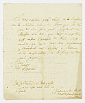 MSMA 1/6.117: Courrier de Fidel von Thurn à Jean-Victor Besenval
