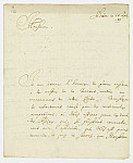 MSMA 1/6.125: Courrier de Fidel von Thurn à Jean-Victor Besenval