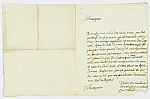 MSMA 1/6.205: Courrier de du Villard à Johann Viktor Besenval