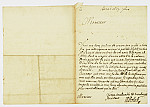 MSMA 1/6.208: Sigmund von Erlach (1614-1699) an Jean-Victor de Besenval: Die ungenannte Affäre findet offenbar einen Abschluss.