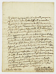 MSMA 1/6.210: Courrier de Molondin à Johann Viktor Besenval