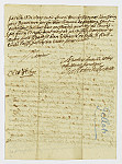 MSMA 1/6.229: Courrier de [Jean-Antoine] Gallatin du château à Johann Viktor Besenval