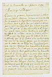 MSMA 1/6.235: Courrier de Théodore Petitmaître à Johann Viktor Besenval