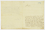 MSMA 1/6.249: Courrier de Jean-Antoine de Courten à Johann Viktor Besenval